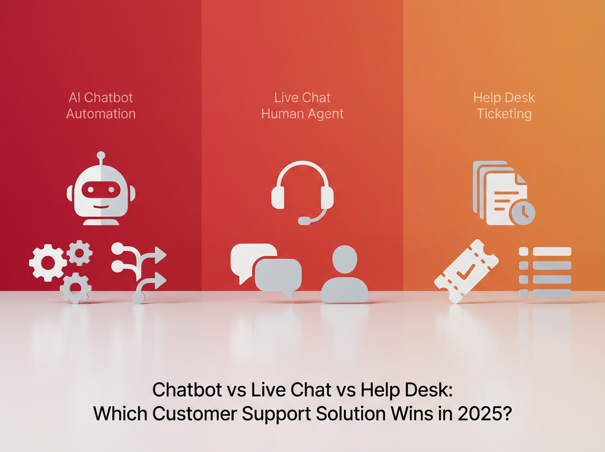 Chatbot vs Live Chat vs Help Desk: Which Customer Support Solution Wins ...